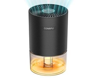 CONOPU Dehumidifiers for Home Drying Clothes Damp, Portable Dehumidifier for Bedroom with 7 Colors Light, Ultra-quiet, Auto Shutoff, Energy-saving Dehumidifier for Caravan Office Garage