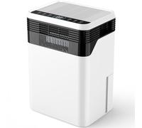 CONOPUPlus Dehumidifier 3L, High-Efficiency Dehumidifiers for Home, Quad-Core Semiconductor Tech, Real-Time Humidity Display, Sleep Mode, Auto Defrost, Timer, 33dB Dehumidifier for Bedroom