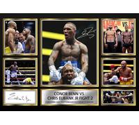 Conor Benn vs Chris Eubank Jr Printed Signature Poster - Fight 2 Collage Wall Art - 15 Nov 2025 Tottenham Stadium Boxing Memorabilia for Fans & Collectors, A4 Poster Print (297x210mm)