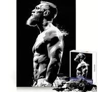 Conor McGregor White Puzzles for Adults 1000 Piece Cognitive Boost, Fade Resist, Family Bond, Birthday Present (38x52cm)