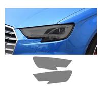 Conpert Car Headlight Protective Film for Audi A3 2017-2020, Car Headlight Protective Film Smoked Black TPU Sticker