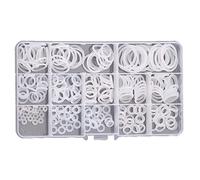 CONPHERON 260pcs Nylon O-Rings Sealing Washer Set Nylon Flat Washers Assorted M2-M21 for Faucet Pipe Water Hose