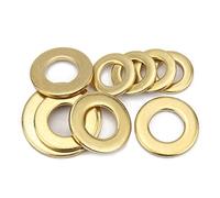 CONPHERON Brass Flat Washers M16, Round Penny Washers for Screws Bolts (M16*30 * 3.0 mm,6 pcs)