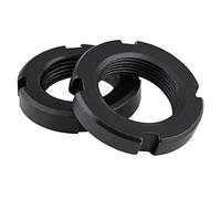 CONPHERON Four-Slot Slotted Nuts Carbon Steel Round Nut 4-slotted Lock Nut M25x1.5mm, 2 pcs