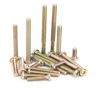 CONPHERON Zinc Plated Hex Socket Cap Screws Bolts Furniture Screws Cot Bed Bolt Crib Screw M6×45mm, 20 pcs