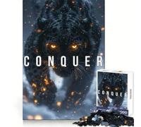 Conquer Motivational Puzzle for Adults 1000 Pieces Mental Skill, Fine Cut, Enjoyable Challenge, (50x75cm)
