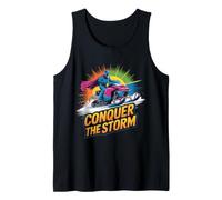 Conquer The Storm Snowmobile Design - Epic Rider Tank Top