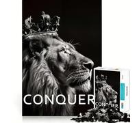 Conquer The World Adults Puzzles 1000 Piece Jigsaws Brain Calisthen, DIY Fun, Pattern Assemble, Art Display (38x52cm)