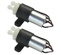 CONQUERALL 2PCS DC 12-24V 370mini DC double hole air pump diaphragm self-priming water pump for humidifier, plant sprayer, tea boiler