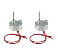 CONQUERALL 2PCS TYC40 Small Synchronous Motor 12V AC 5r/min CW/CCW Shaft 35mm Flush Shaft For Christmas tree School project Electric fan shake heads, Prayer cylinders