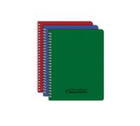 CONQUERANT Set of 3 Classic Notebook 17 x 22 cm Small Squares 5 mm 100 Pages Full Binding Polypropylene Cover Assorted Colours
