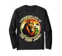 Conquering Lion Of The Tribe Judah Hebrew Israelite YHWH Long Sleeve T-Shirt