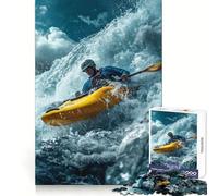 Conquering The Rapids Jigsaw Puzzles 1000 Pieces for Adults Brain Exercise, Decompress, Family Game, Home Art (38x52cm)