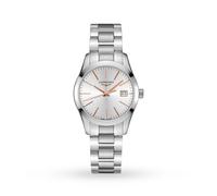 Conquest Classic 34mm Silver Dial Stainless Steel Ladies Watch