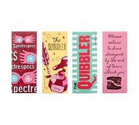Conquest Harry Potter The Quibbler Magnetic Bookmarks | Set of 4 Page Clips, Sturdy Cardstock Book Markers with Strong Magnets, 1'' x 2.5'', Officially Licensed