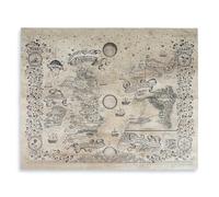 ConQuest Journals A Court of Thorns and Roses Prythian World Map, Authentic Parchment-Style Paper, Double-Sided ACOTAR Artwork, Folded Print, 16'' x 20'', Officially Licensed Sarah J. Maas Collection