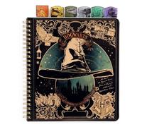 Conquest Journals Harry Potter Sorting Hat Tabbed Journal, 6 Unique Dividers, Hogwarts-Shaped Tabs, Durable Plastic Cover, 144 Ruled Pages, Premium 100gsm Cream Paper, Officially Licensed