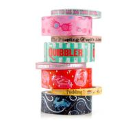 Conquest Journals Harry Potter The Quibbler Washi Tape Bundle, 8 Rolls, 4 15mm Rolls & 4 Corresponding 5mm Rolls, Washi Tapes for Planning, Journaling & Scrapbooking Projects, Officially Licensed