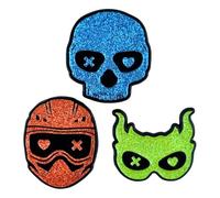 ConQuest Journals Into Darkness Series: Masked Men of Darkness Enamel Pins (3-Pack)