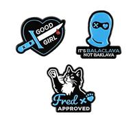 ConQuest Journals Lights Out 3-Pack Soft Enamel Pin Set, Straight Post & Rubber Backers, Spicy Bookish Pins for Jackets, Tote Bags & More, Fred Approved, Officially Licensed Navessa Allen Collection