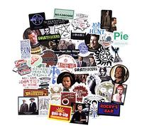 Conquest Journals Supernatural Winchester Brothers Vinyl Stickers, Set of 50, Waterproof and UV Resistant, Great for All Your Gadgets