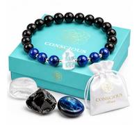 Conscious Items Protection Crystal Bracelet for Women & Men, Natural Stones