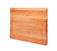 CONSDAN Solid Cherry Wood Cutting Board for Kitchen, USA Grown Hardwood, 16 x 12, with Invisible Inner Handle, Prefinished with Food-Grade Oil, Suitable for Kitchen Edge Grain, 1" Thick