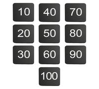 Consecutive 1-60 1-80 1-100 Acrylic Number Plates, Self-Adhesive Numbers Tag 5 X 5 9 X 6 12 X 8 CM, Numbered Label For Office/Storage/Organizing(Black-1-90,L 6 CM W 4 CM)