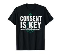 Consent is Key Sexual Assault Awareness Support Survivors T-Shirt