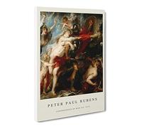 Consequences Of War By Peter Paul Rubens Canvas Print | Gallery Wrapped 30mm Frame Wall Art | 20x14 inches | Ready to Hang | Classic Picture | Living Room Bedroom Lounge Office