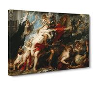 Consequences Of War By Peter Paul Rubens Canvas Print | Gallery Wrapped 30mm Frame Wall Art | 30x20 inches | Ready to Hang | Classic Picture | Living Room Bedroom Lounge Office