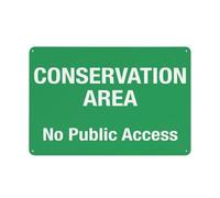Conservation Area No Public Access Sign Warning Sticker-Security Sign Outdoor Sign 12 X 8 Inches