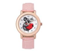 Conservation Support Wildlife Koala Bear Women's Wrist Watch Fashion Alloy Quartz Watch with Strap Easy to Read