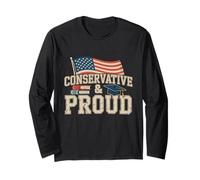 Conservative and Proud College Republican Patriotic Campus Long Sleeve T-Shirt