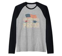 Conservative and Proud College Republican Patriotic Campus Raglan Baseball Tee