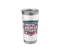 Conservative Patriotic American Values Protect Americans Stainless Steel Insulated Tumbler