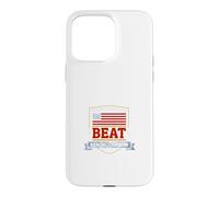 Conservative Patriotic Stars & Stripes Beat Cancel Culture Case for iPhone 15 Pro Max