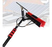 Conservatory Roof Cleaner, Telescopic Window Cleaning Brush, Water Fed Pole System for Glass, Squeegee Tool Kit, 35cm Head, 3.3m-10.8m/36FT