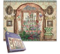 Conservatory Window with Flowers Jigsaw Puzzle - 1000 Pieces | Vibrant Nature Scene with Blooming Flowers, Sunlit Conservatory, and Golden Accents | Relaxing Puzzle for Adults Size 66 x 50 CM