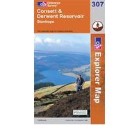 Consett & Derwent Reservoir OS Explorer Map 307