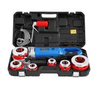 Consfly Electric Pipe Threader Portable Pipe Threading Machine with 6 Dies 1/2" to 2", 110V Pipe Threading Tool for Galvanized Pipe Iron Pipe Threading 2300W