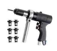 Consfly M3-M12 Pneumatic Tapping Machine: 6 Self-Locking Chucks, Adjustable Speed, Reverse Function, 1.5kg, 400rpm, Air Powered, Black