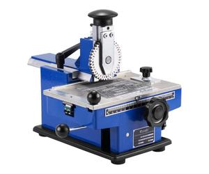 Consfly Metal Nameplate Stamping Machine Semi-Automatic Embosser Label Printing Marking Machine Dog Tag Printer (2mm Character Wheel)