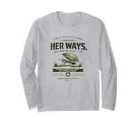 Consider Her Ways - Proverbs 6:6-8 ESV Christian Ant Design Long Sleeve T-Shirt