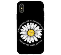 Consider How The Wildflowers Grow Luke 12:27 Christian Case for iPhone X/XS
