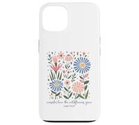 Consider How The Wildflowers Grow Luke 12:27 Floral Art Case for iPhone 13
