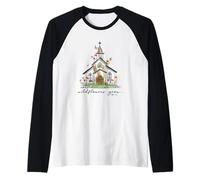 Consider How The Wildflowers Grow Luke 12:27 Raglan Baseball Tee