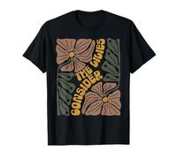 Consider The Lilies Boho Floral Christian Religious Bible T-Shirt