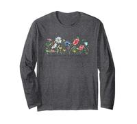 Consider The Wildflowers Luke 12:27 Christian Women Bible Long Sleeve T-Shirt