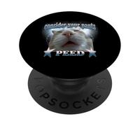 Consider Your Pants Peed Funny Silly Bootleg Cat Meme PopSockets Adhesive PopGrip